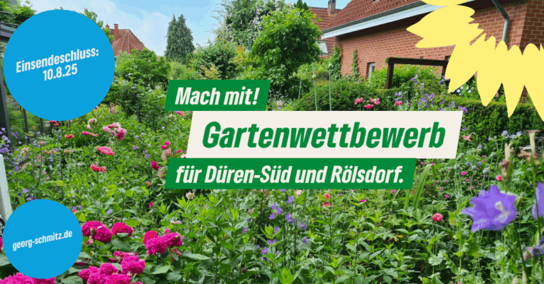 Gartenwettbewerb für Düren-Süd und Rölsdorf