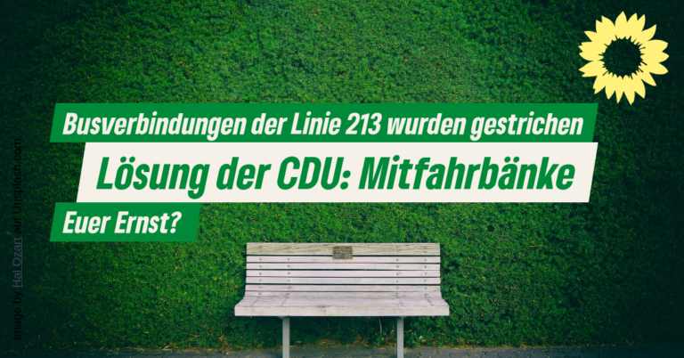 Mitfahrbänke statt ÖPNV?